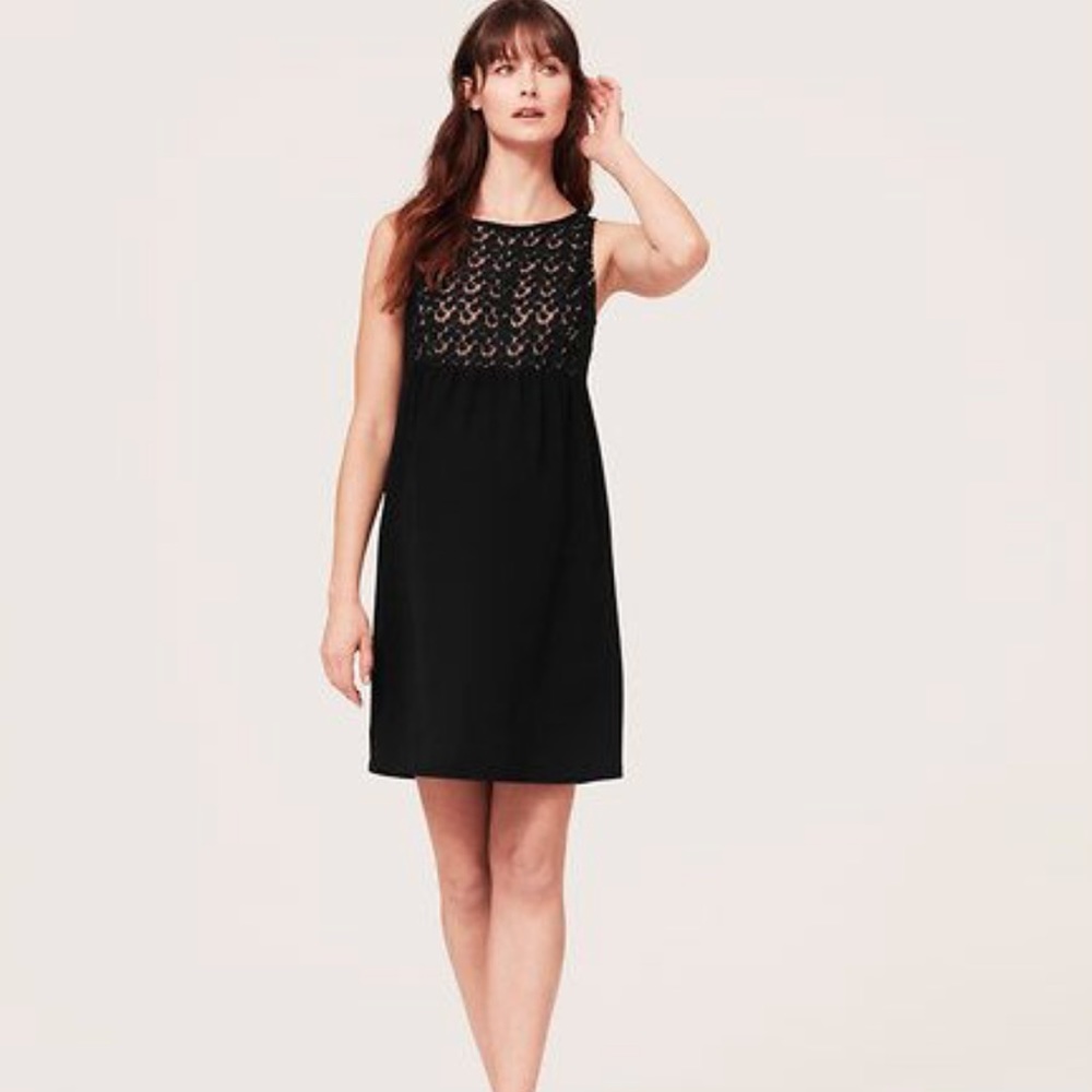 Loft Floral Bodice Dress